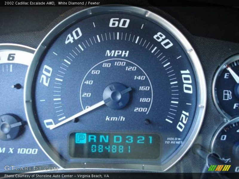 White Diamond / Pewter 2002 Cadillac Escalade AWD