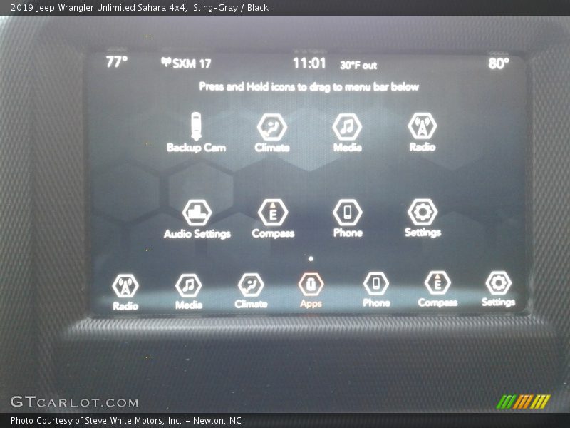 Sting-Gray / Black 2019 Jeep Wrangler Unlimited Sahara 4x4