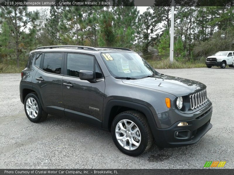 Granite Crystal Metallic / Black 2018 Jeep Renegade Latitude