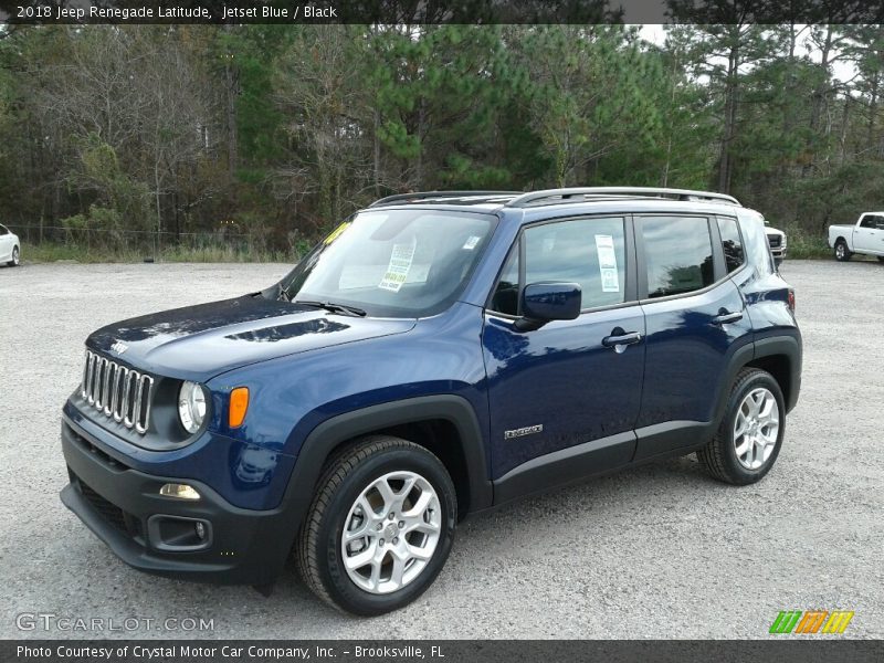 Jetset Blue / Black 2018 Jeep Renegade Latitude