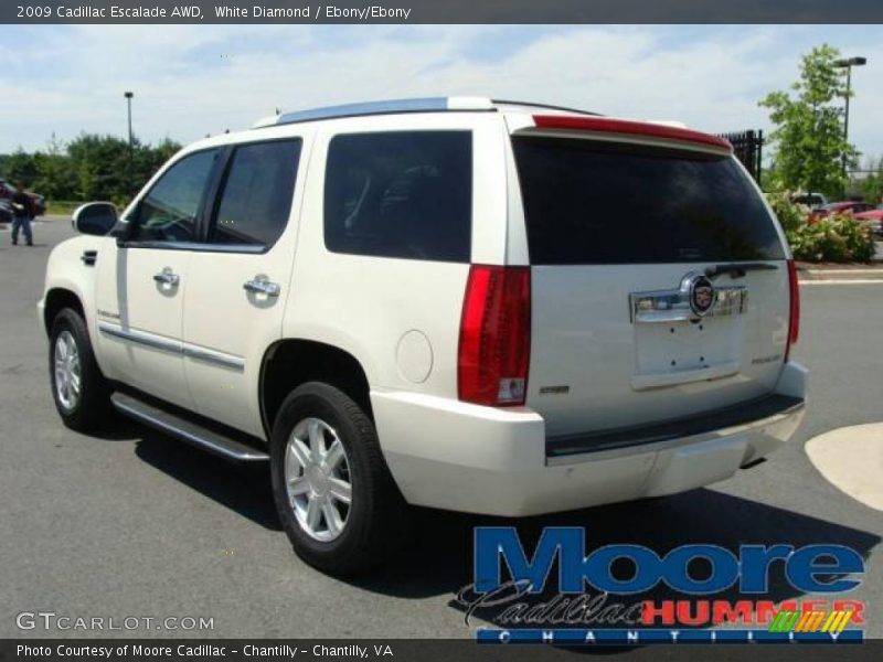 White Diamond / Ebony/Ebony 2009 Cadillac Escalade AWD