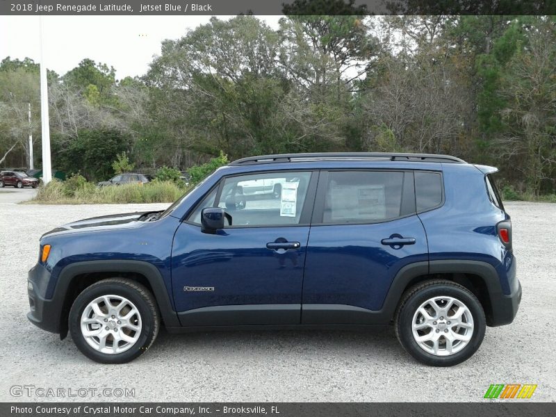 Jetset Blue / Black 2018 Jeep Renegade Latitude