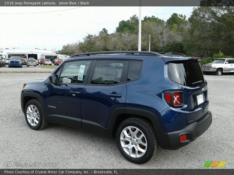 Jetset Blue / Black 2018 Jeep Renegade Latitude