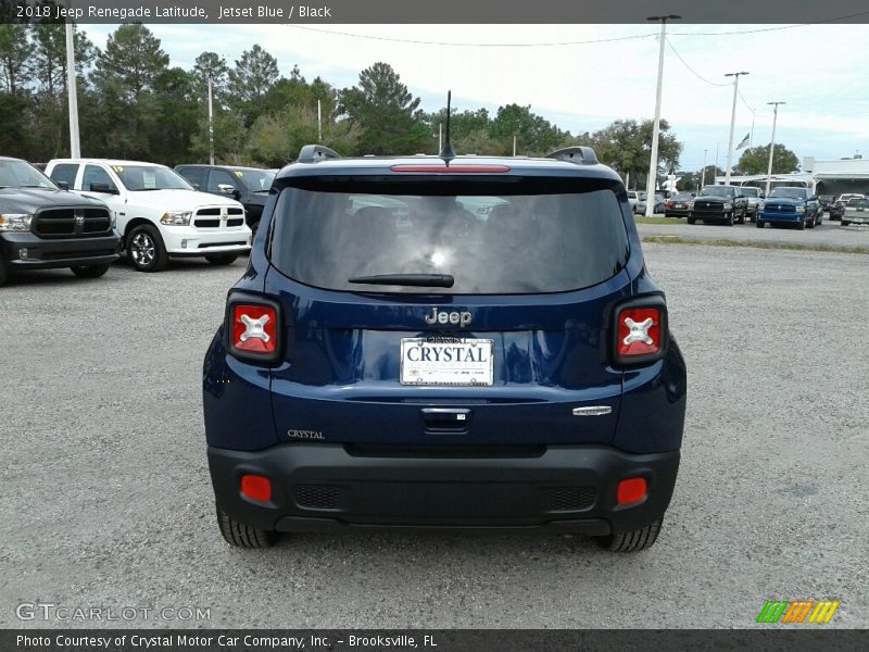 Jetset Blue / Black 2018 Jeep Renegade Latitude