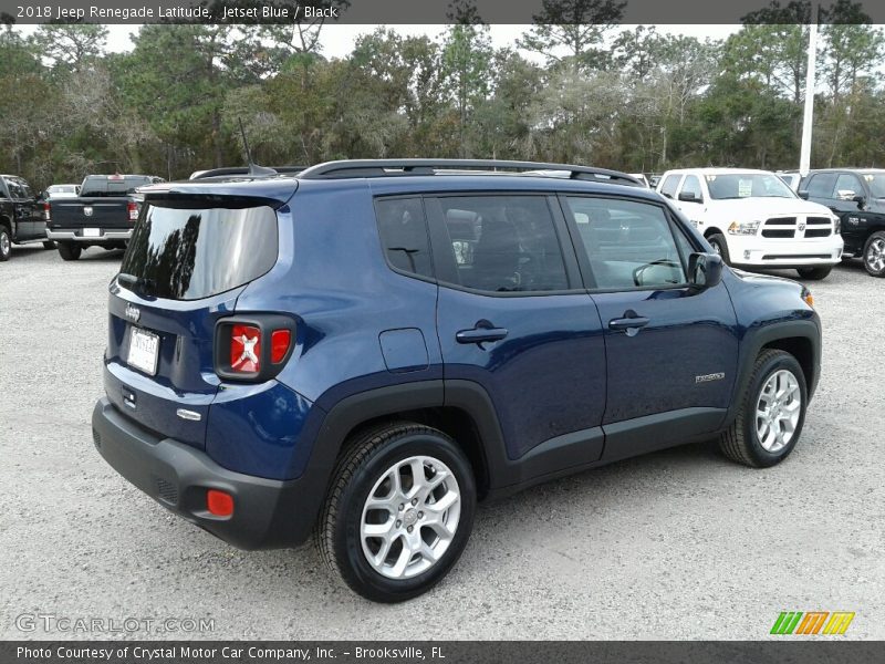 Jetset Blue / Black 2018 Jeep Renegade Latitude