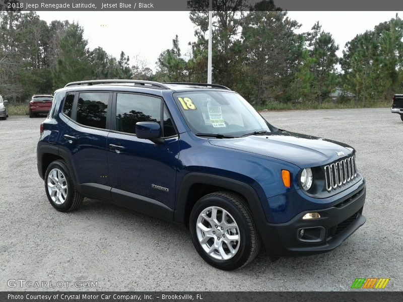 Jetset Blue / Black 2018 Jeep Renegade Latitude