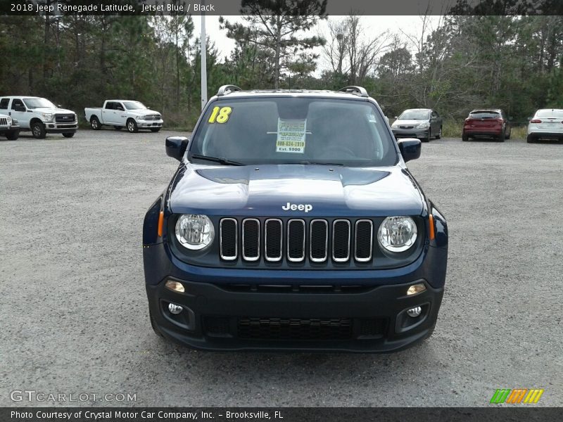 Jetset Blue / Black 2018 Jeep Renegade Latitude