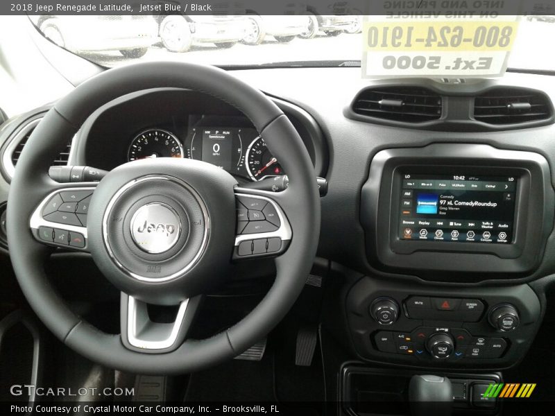 Jetset Blue / Black 2018 Jeep Renegade Latitude