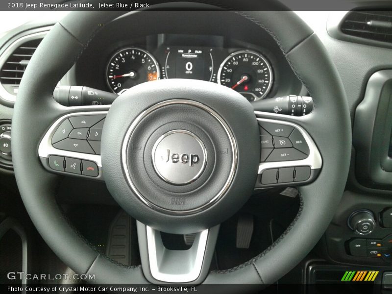 Jetset Blue / Black 2018 Jeep Renegade Latitude