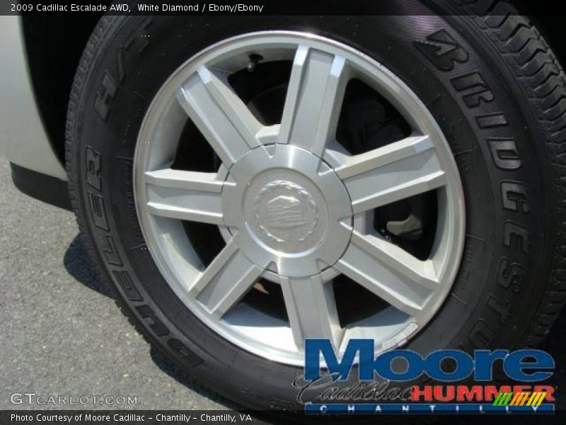 White Diamond / Ebony/Ebony 2009 Cadillac Escalade AWD