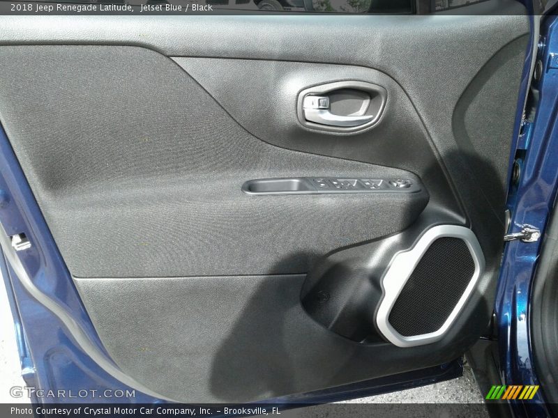 Jetset Blue / Black 2018 Jeep Renegade Latitude