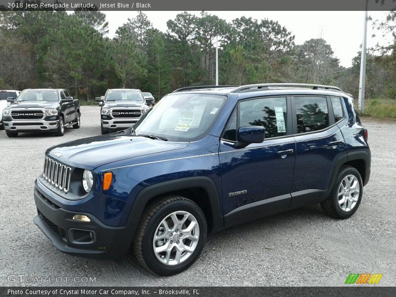 Jetset Blue / Black 2018 Jeep Renegade Latitude