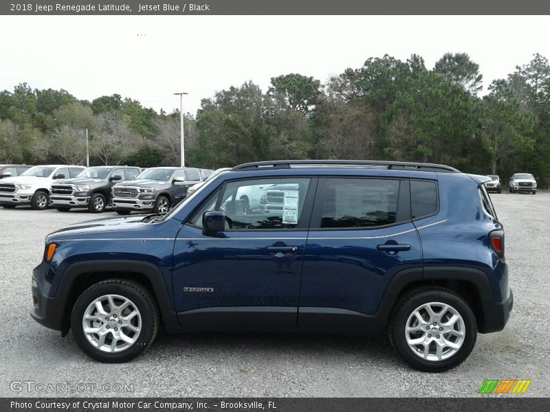 Jetset Blue / Black 2018 Jeep Renegade Latitude