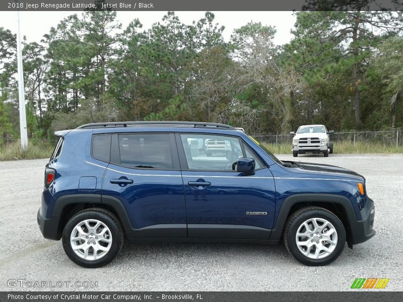 Jetset Blue / Black 2018 Jeep Renegade Latitude