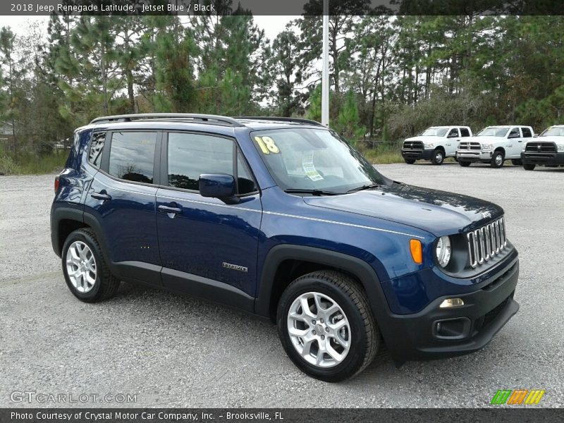 Jetset Blue / Black 2018 Jeep Renegade Latitude