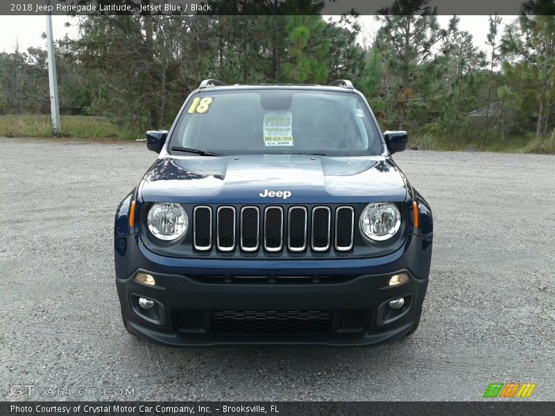 Jetset Blue / Black 2018 Jeep Renegade Latitude