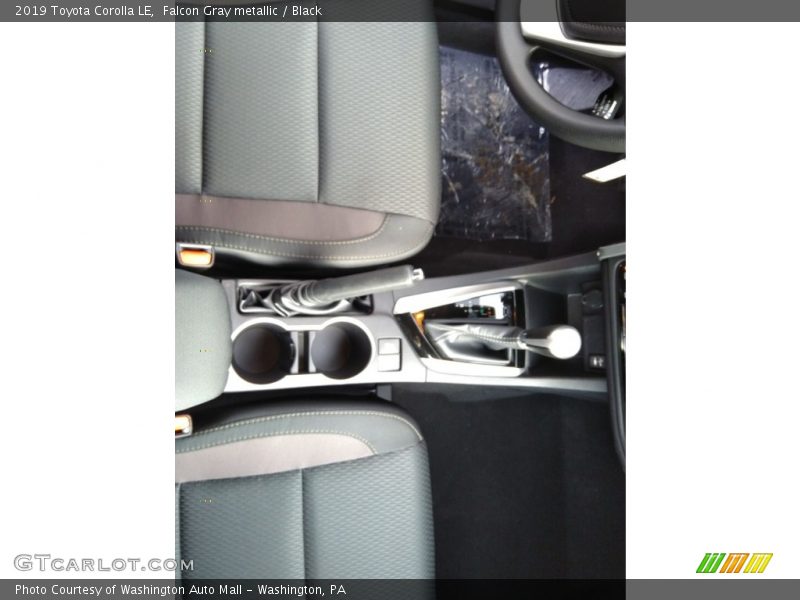 Falcon Gray metallic / Black 2019 Toyota Corolla LE