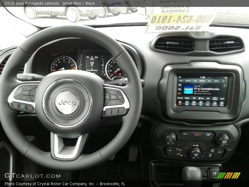 Jetset Blue / Black 2018 Jeep Renegade Latitude