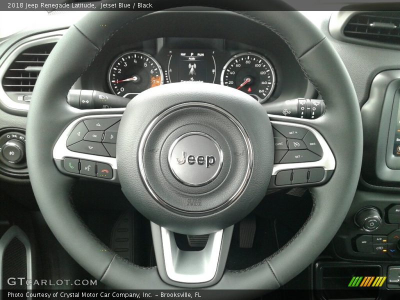 Jetset Blue / Black 2018 Jeep Renegade Latitude