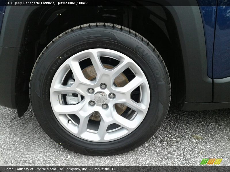 Jetset Blue / Black 2018 Jeep Renegade Latitude