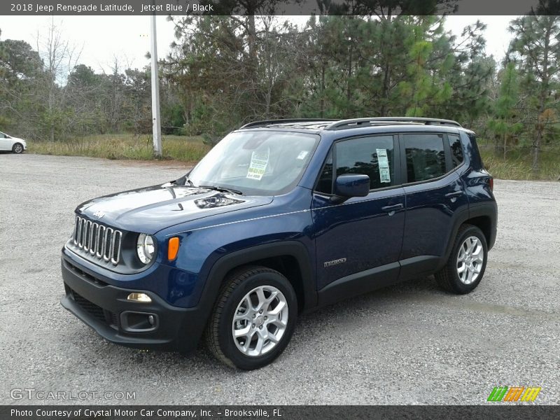 Jetset Blue / Black 2018 Jeep Renegade Latitude