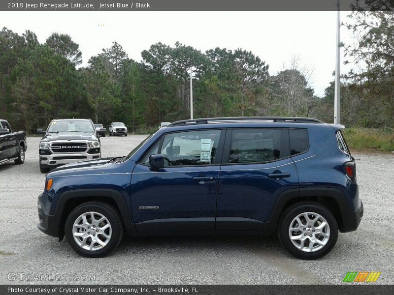 Jetset Blue / Black 2018 Jeep Renegade Latitude
