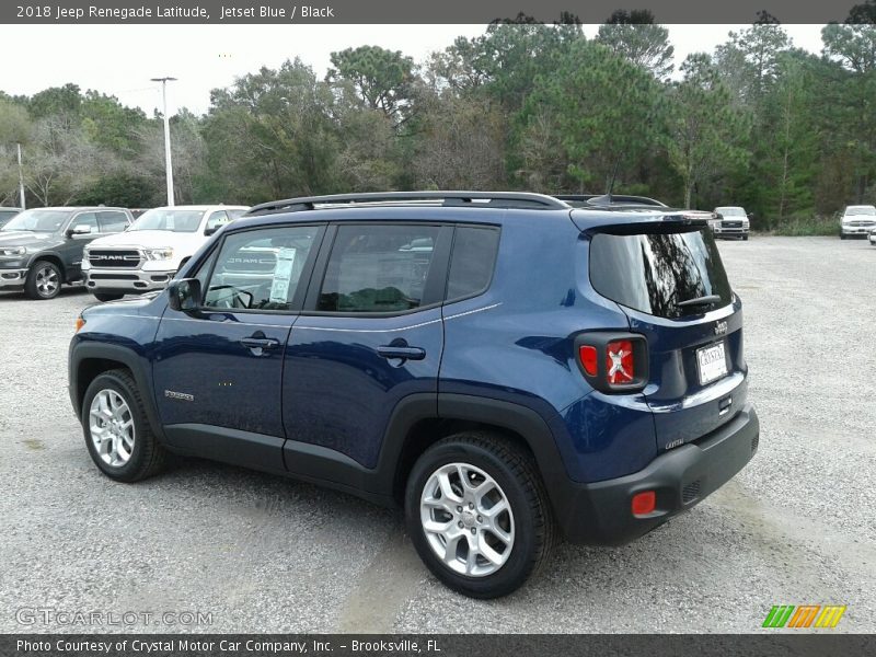 Jetset Blue / Black 2018 Jeep Renegade Latitude