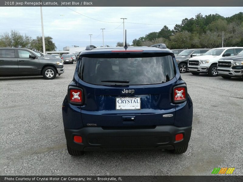Jetset Blue / Black 2018 Jeep Renegade Latitude