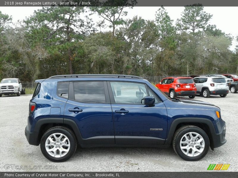 Jetset Blue / Black 2018 Jeep Renegade Latitude