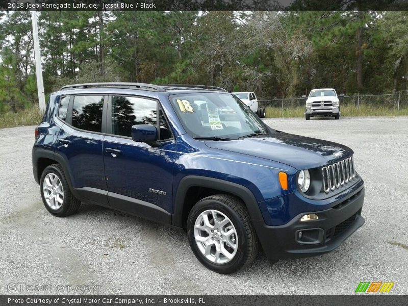 Jetset Blue / Black 2018 Jeep Renegade Latitude