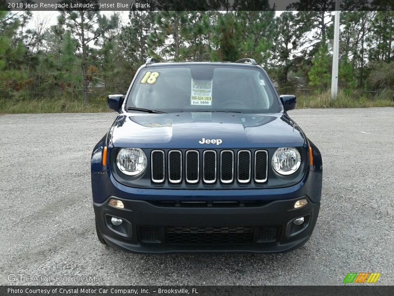 Jetset Blue / Black 2018 Jeep Renegade Latitude