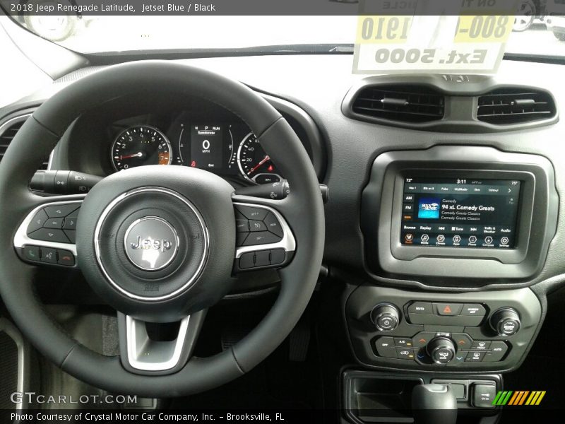 Jetset Blue / Black 2018 Jeep Renegade Latitude
