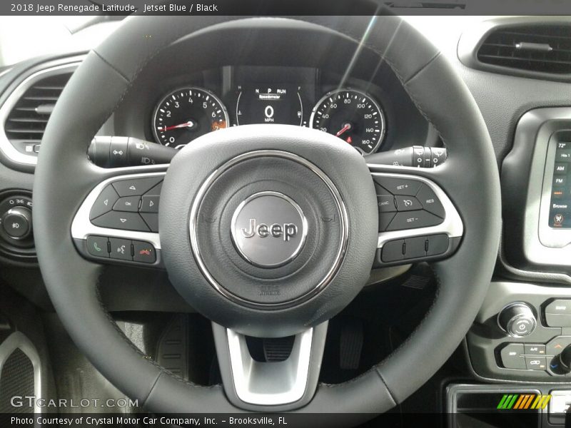 Jetset Blue / Black 2018 Jeep Renegade Latitude