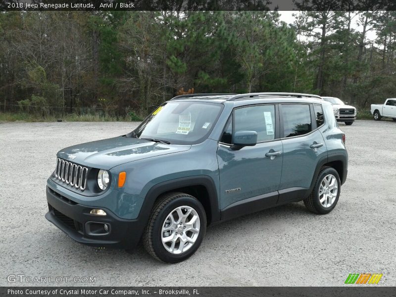 Anvil / Black 2018 Jeep Renegade Latitude