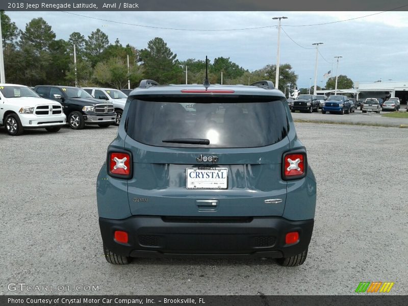 Anvil / Black 2018 Jeep Renegade Latitude