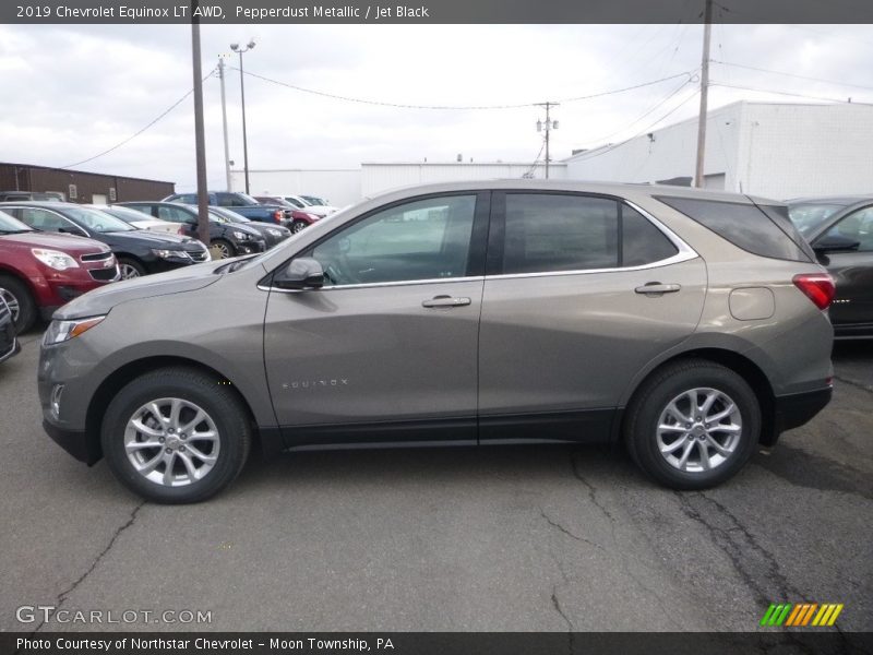 Pepperdust Metallic / Jet Black 2019 Chevrolet Equinox LT AWD