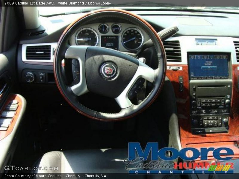White Diamond / Ebony/Ebony 2009 Cadillac Escalade AWD