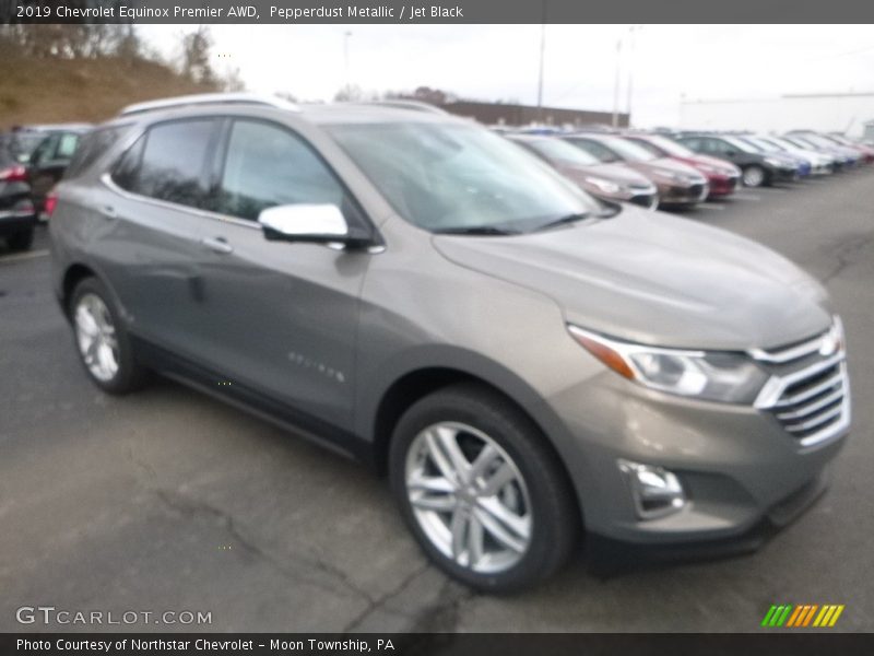 Pepperdust Metallic / Jet Black 2019 Chevrolet Equinox Premier AWD