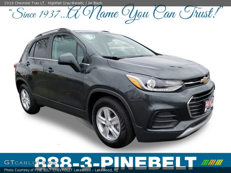Nightfall Gray Metallic / Jet Black 2019 Chevrolet Trax LT