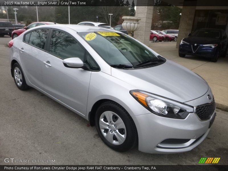 Bright Silver / Gray Two Tone 2015 Kia Forte LX