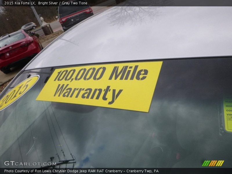 Bright Silver / Gray Two Tone 2015 Kia Forte LX