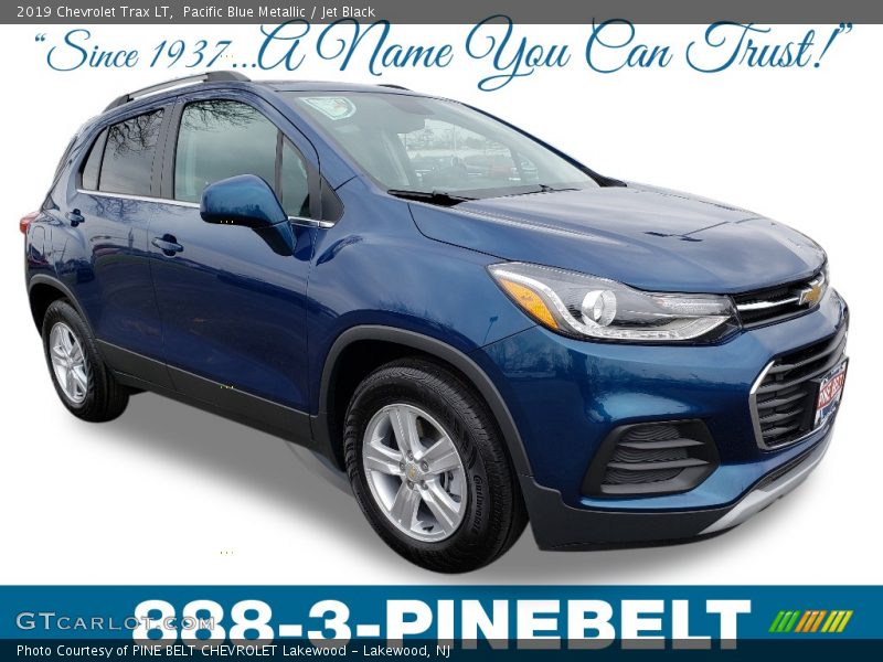 Pacific Blue Metallic / Jet Black 2019 Chevrolet Trax LT