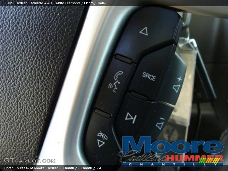 White Diamond / Ebony/Ebony 2009 Cadillac Escalade AWD