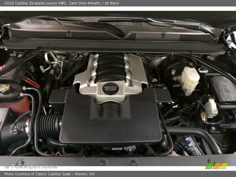 Satin Steel Metallic / Jet Black 2018 Cadillac Escalade Luxury 4WD