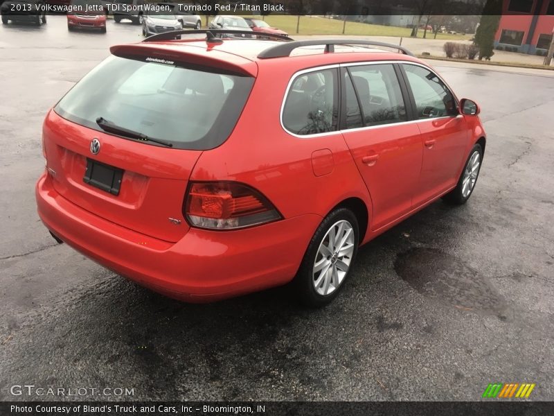 Tornado Red / Titan Black 2013 Volkswagen Jetta TDI SportWagen