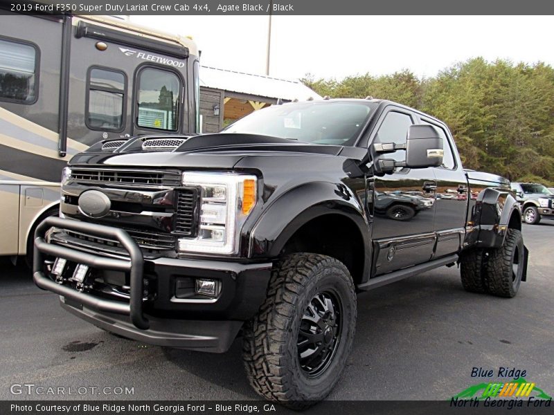 Agate Black / Black 2019 Ford F350 Super Duty Lariat Crew Cab 4x4