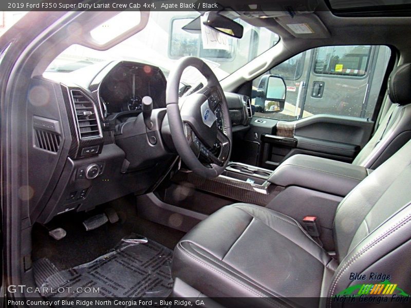 Agate Black / Black 2019 Ford F350 Super Duty Lariat Crew Cab 4x4