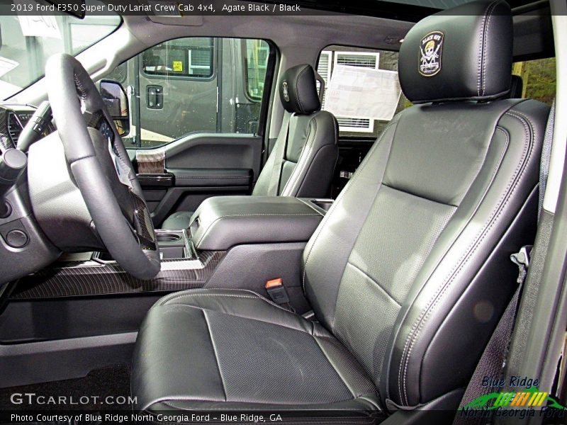 Agate Black / Black 2019 Ford F350 Super Duty Lariat Crew Cab 4x4