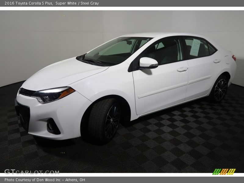 Super White / Steel Gray 2016 Toyota Corolla S Plus