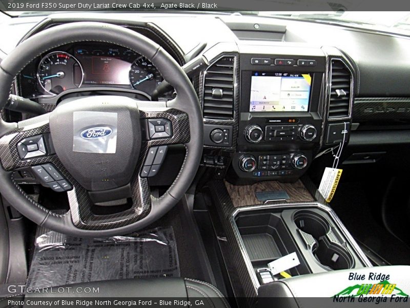 Agate Black / Black 2019 Ford F350 Super Duty Lariat Crew Cab 4x4
